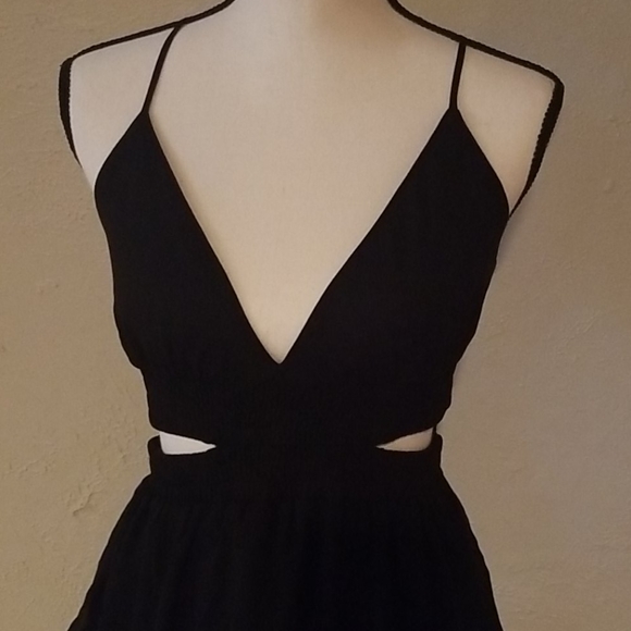*NEW* with tags Black long layered strappy dress - Picture 2 of 11